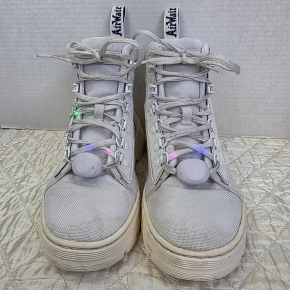 Dr. Martens AirWair Combs W Tech White Womens 7 LY004 Festival Forest Docs - Picture 8 of 16